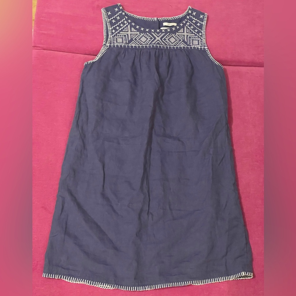 C&C California Linen Embroidered Dress